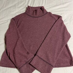 Lush Mauve Mock Neck Long Sleeve Top | Women’s Small | Super Soft